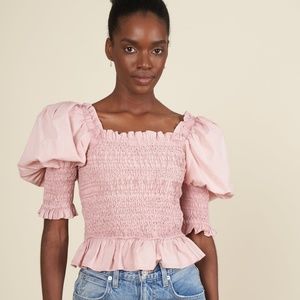 NWT Sea BLOSSOM SIMONA PUFF SLEEVE BLOUSE Size M